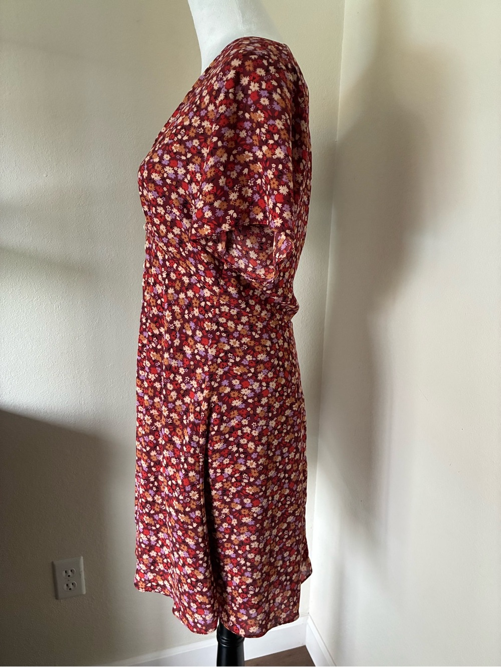 Madewell Ditsy Floral Mini Dress Spring Prairie - Picture 3 of 6